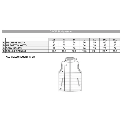 Chaleco térmico DACIA